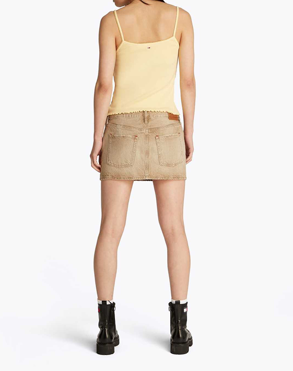 TOMMY JEANS TJW SLIM SCALLOP RIB TOP