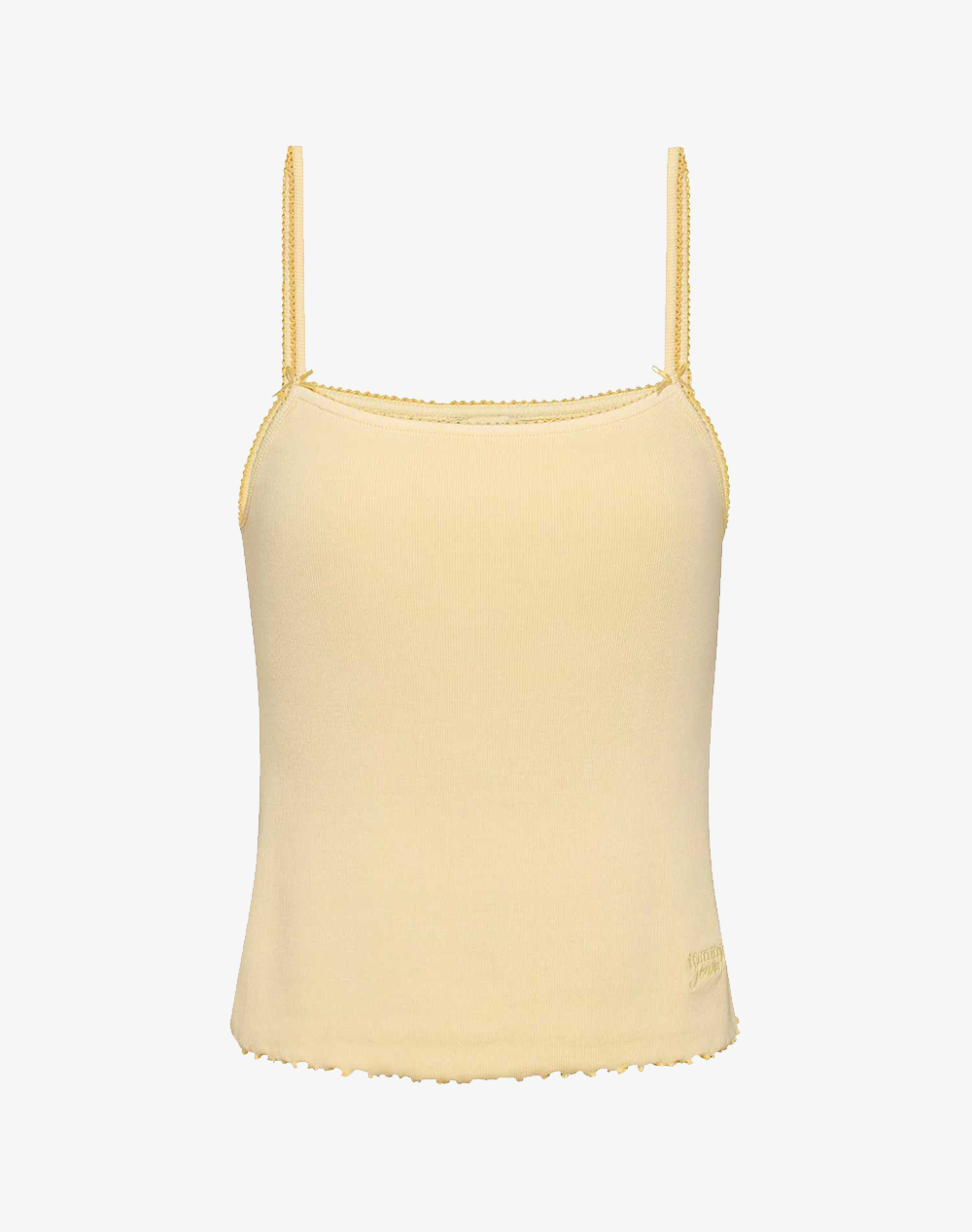 TOMMY JEANS TJW SLIM SCALLOP RIB TOP