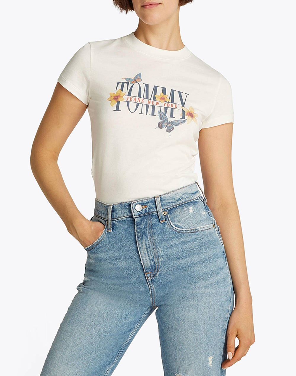 TOMMY JEANS TJW SLIM TJ BUTTERFLY TEE