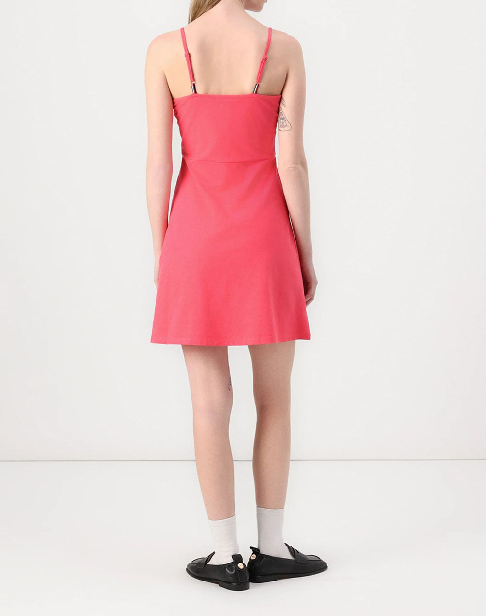 TOMMY JEANS TJW ESSENTIAL STRAP FLARE DRESS