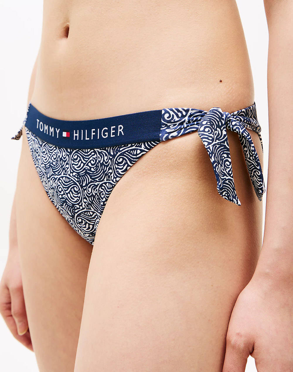 TOMMY HILFIGER CHEEKY SIDE TIE BIKINI PRINT