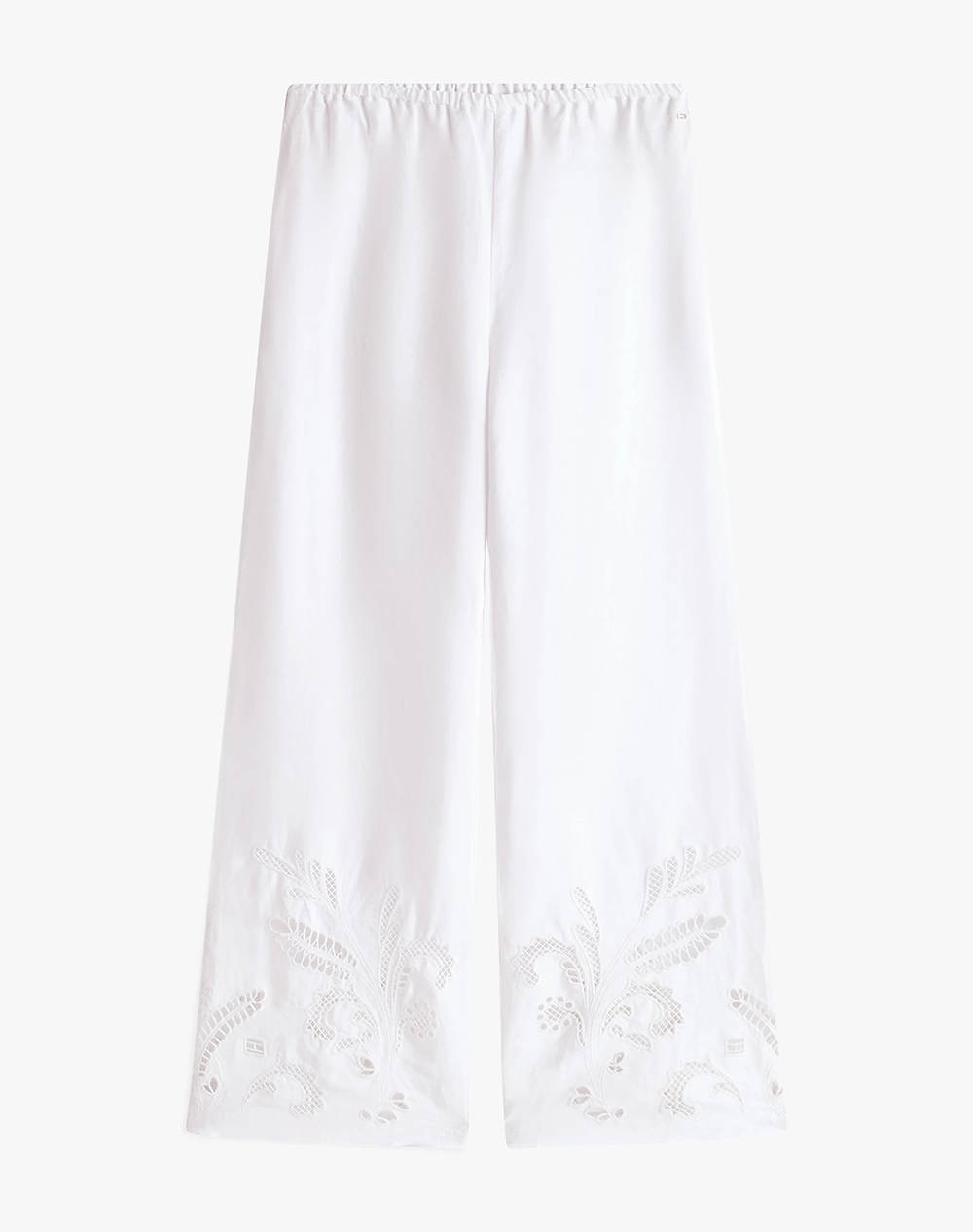 TOMMY HILFIGER BRODERIE ANGLAISE LINEN PANTS