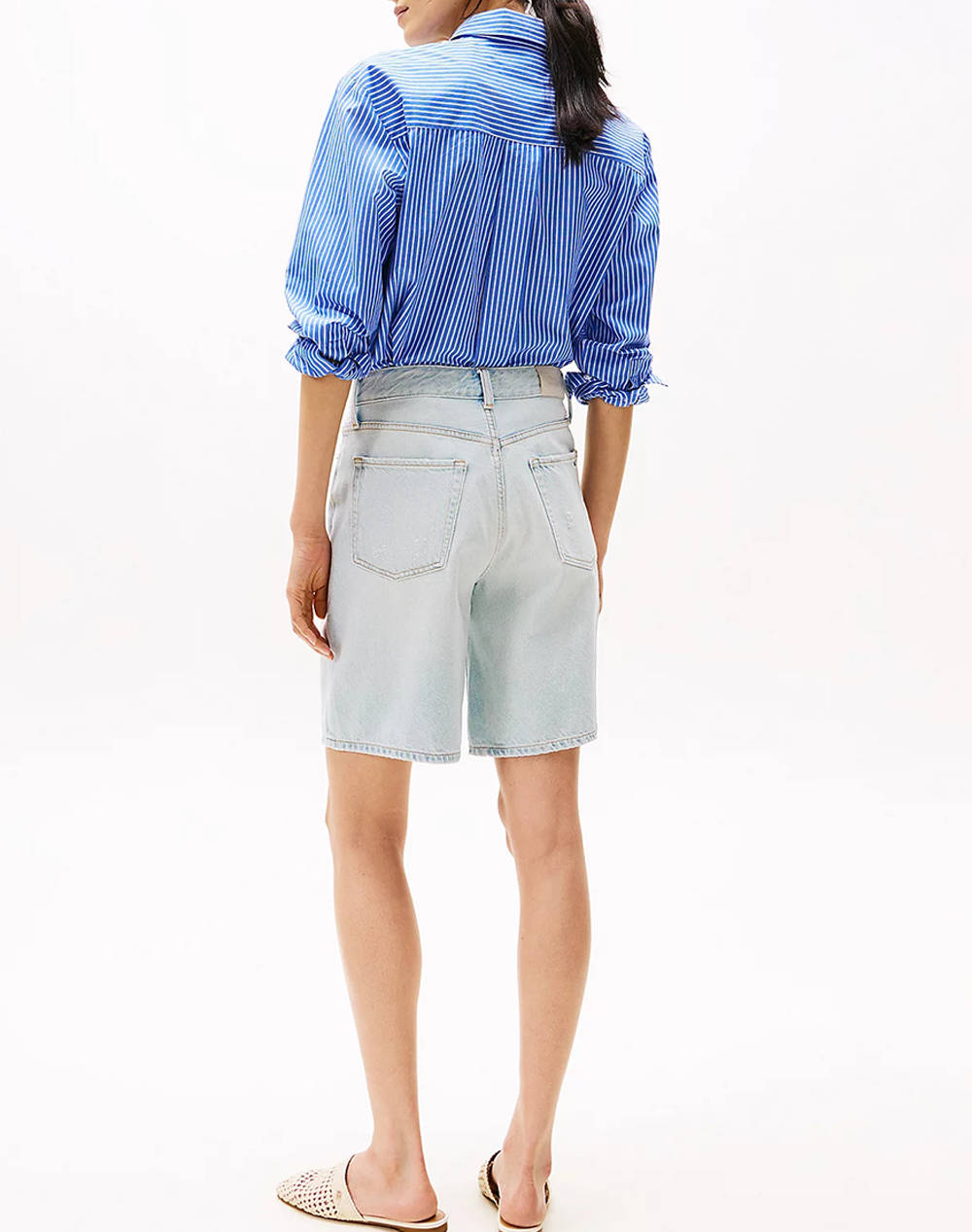TOMMY HILFIGER DNM BERMUDA SHORT HW SKY