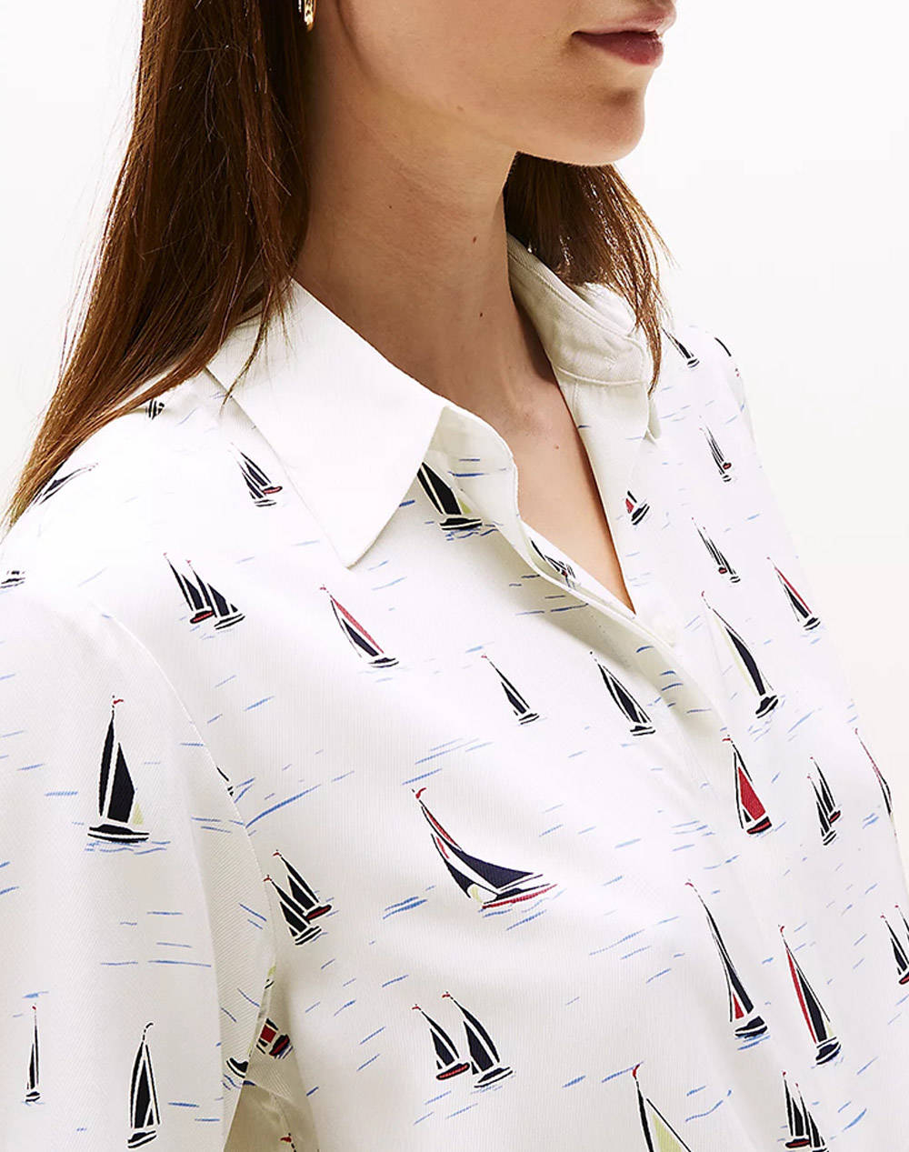 TOMMY HILFIGER FLUID VIS PRT REGULAR LS SHIRT