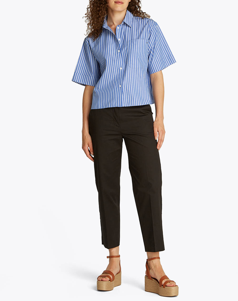 TOMMY HILFIGER POPLIN BOXY SHORT S/S SHIRT