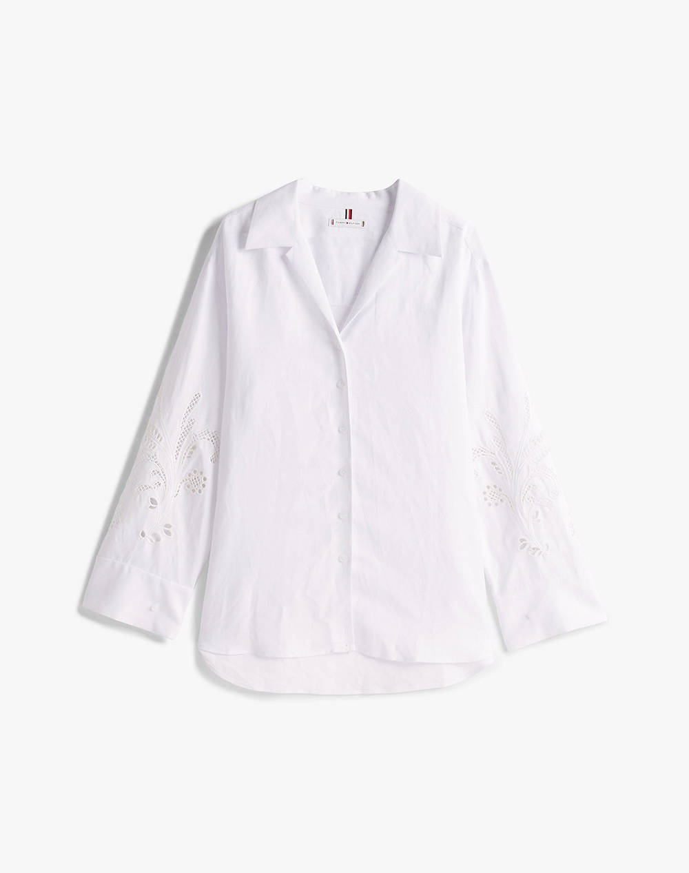 TOMMY HILFIGER BRODERIE ANGLAISE LINEN SHIRT