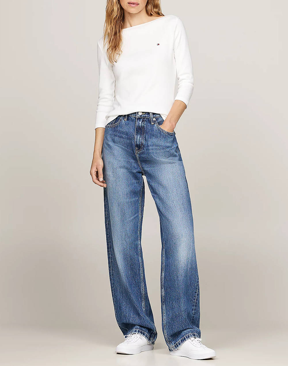 TOMMY HILFIGER NEW CODY SLIM BOAT-NK 3/4SLV