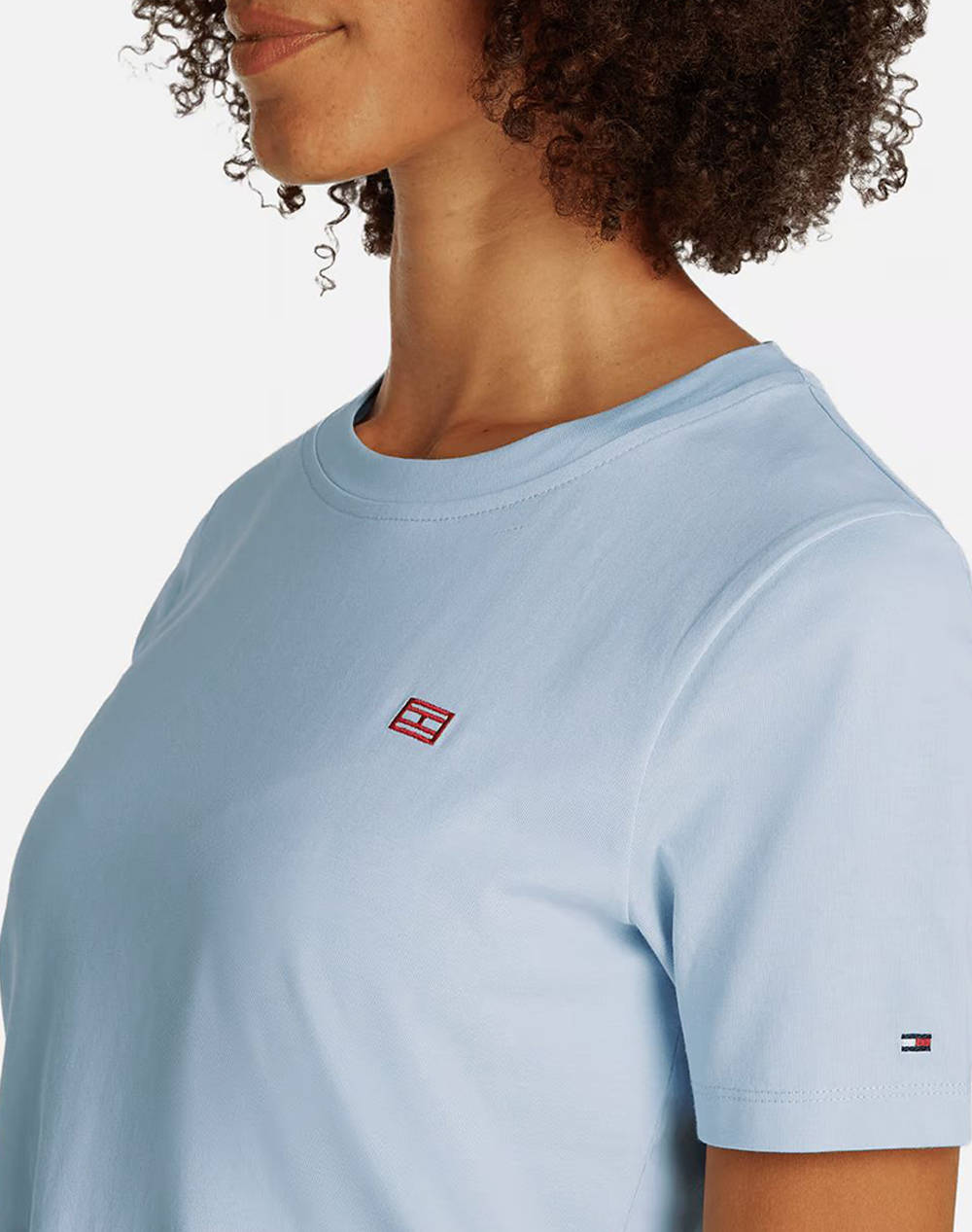 TOMMY HILFIGER REG CONTRAST FLAG SS TEE