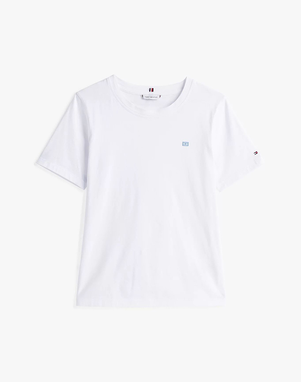 TOMMY HILFIGER REG CONTRAST FLAG SS TEE