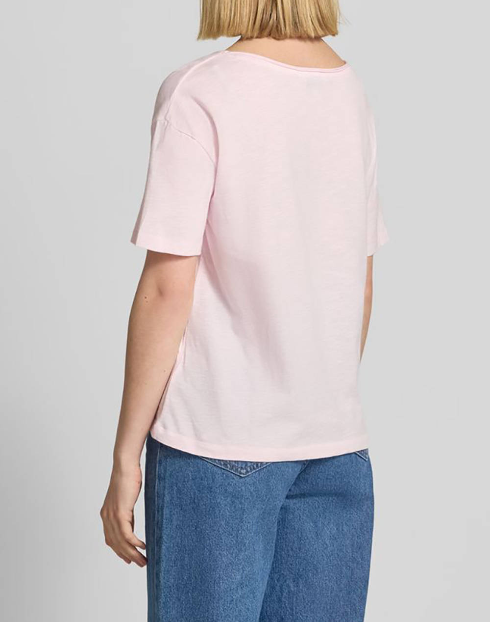 TOMMY HILFIGER SLUB CROP V-NK SS