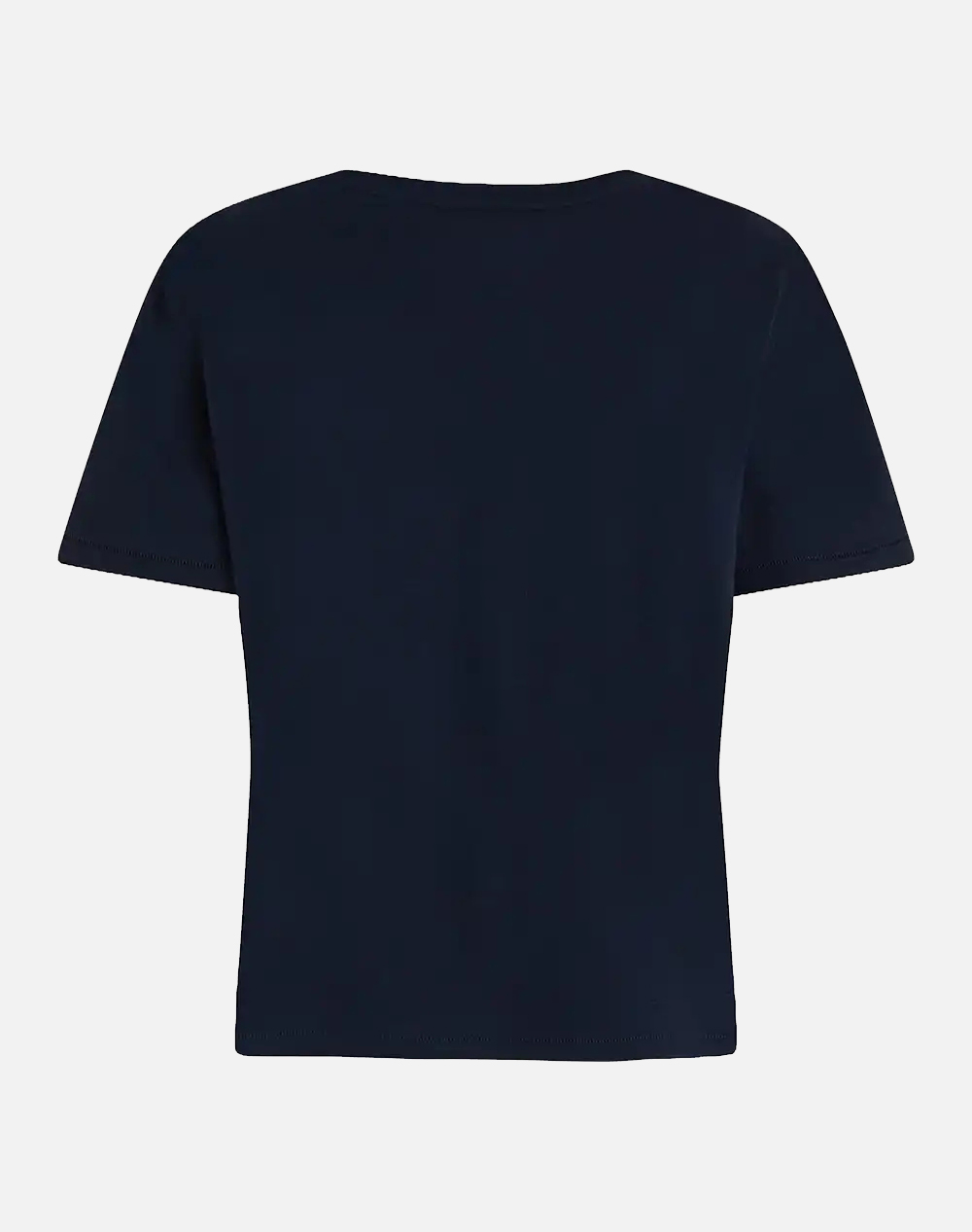 TOMMY HILFIGER SLUB CROP V-NK SS