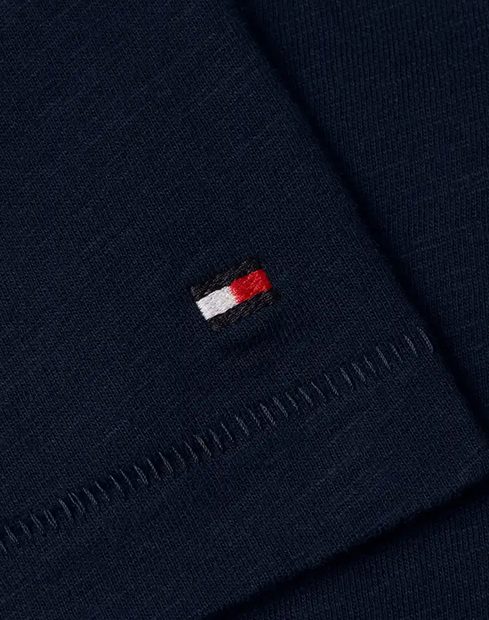 TOMMY HILFIGER SLUB CROP V-NK SS