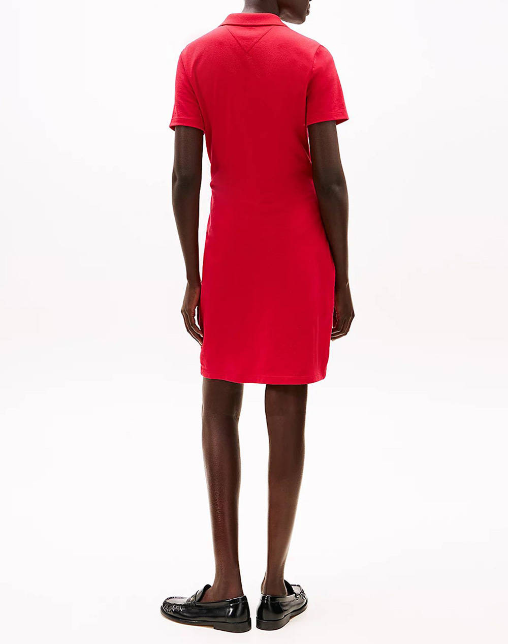 TOMMY HILFIGER SLIM OPEN NK POLO DRESS SS