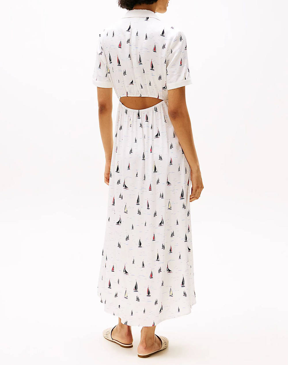 TOMMY HILFIGER FLUID VIS BOAT S/S SHIRT DRESS