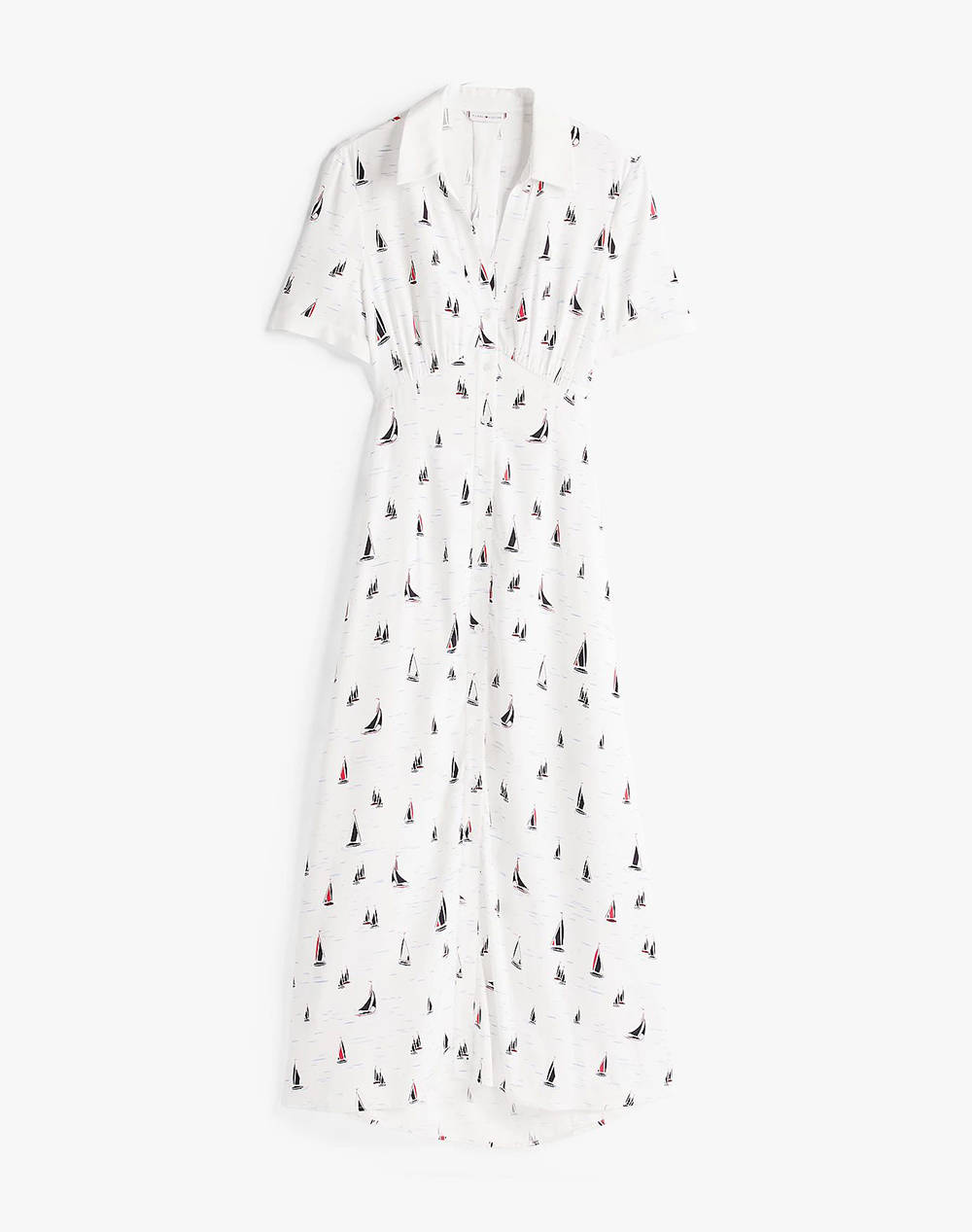 TOMMY HILFIGER FLUID VIS BOAT S/S SHIRT DRESS