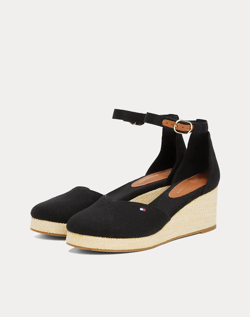 TOMMY HILFIGER FLAG CLOSED TOE MID WEDGE ESPAD