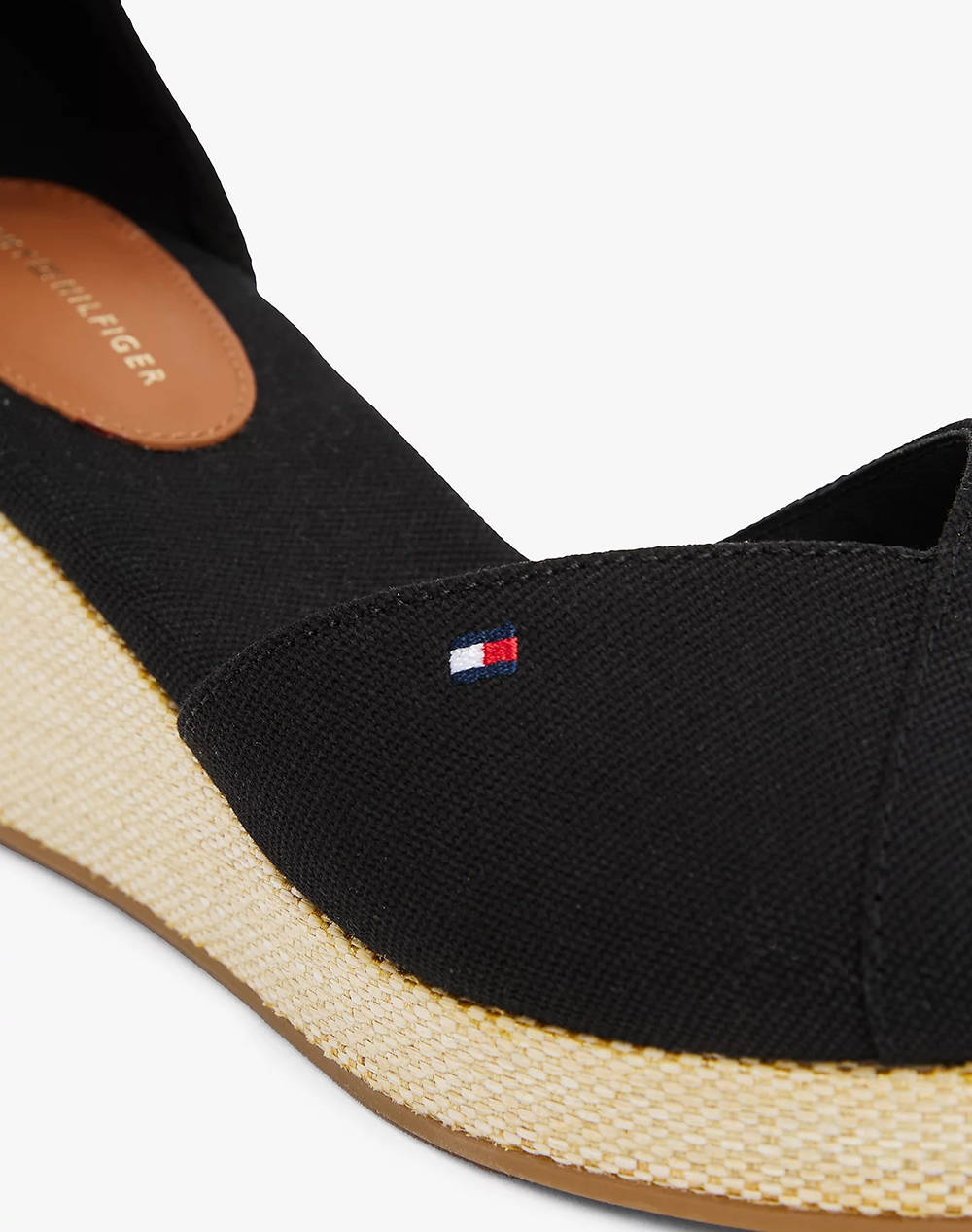 TOMMY HILFIGER FLAG CLOSED TOE MID WEDGE ESPAD