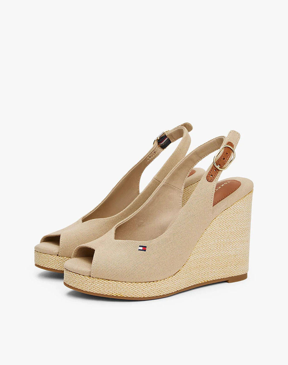 TOMMY HILFIGER FLAG HIGH WEDGE ESPAD SLINGBACK