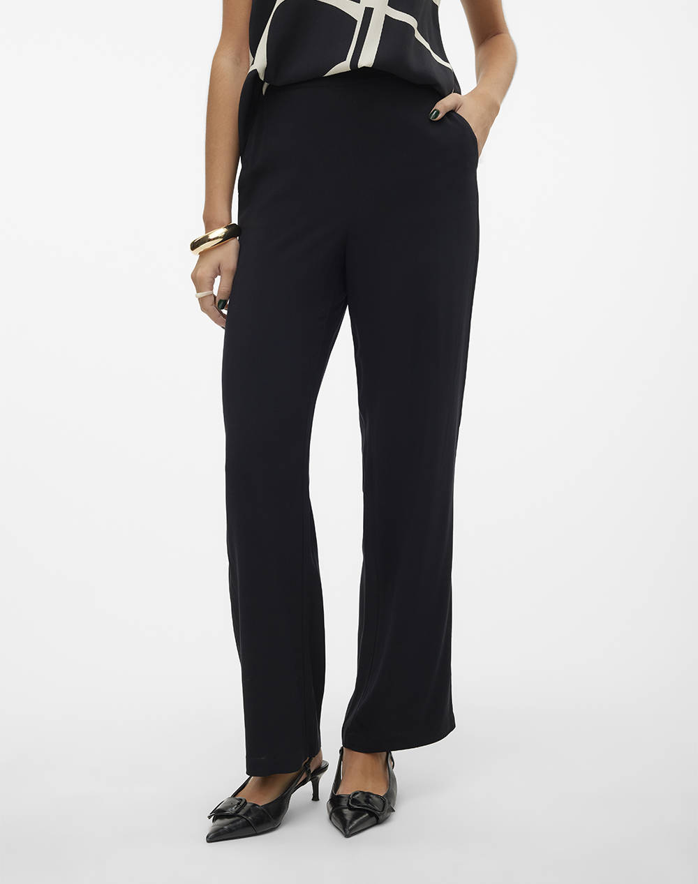 VERO MODA VMEASY JOY HW WIDE PANTS WVN GA