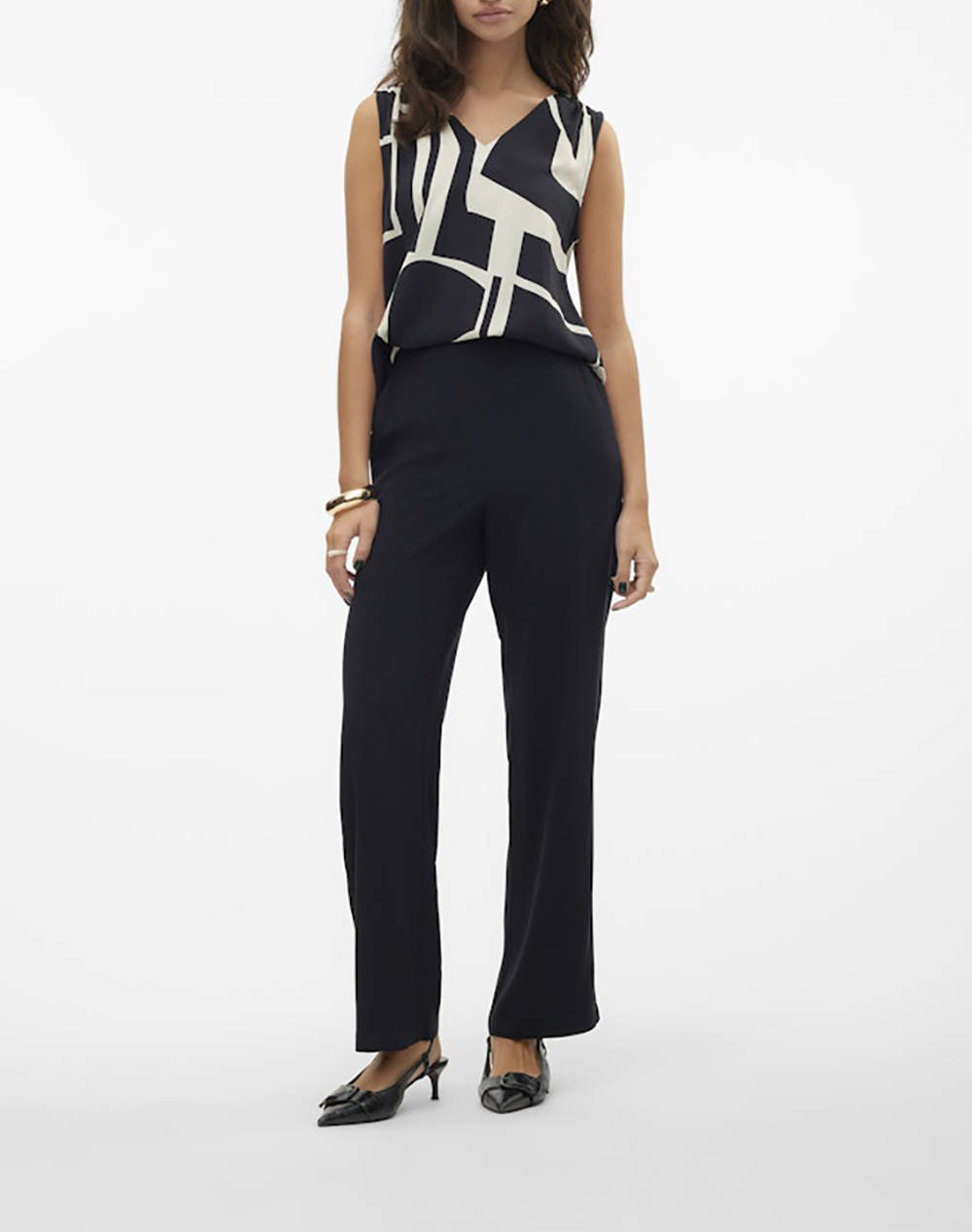 VERO MODA VMEASY JOY HW WIDE PANTS WVN GA