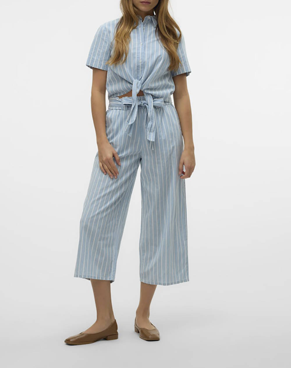 VERO MODA VMXENIA HR CHAMBRAY PAPERBAG CULOTTE