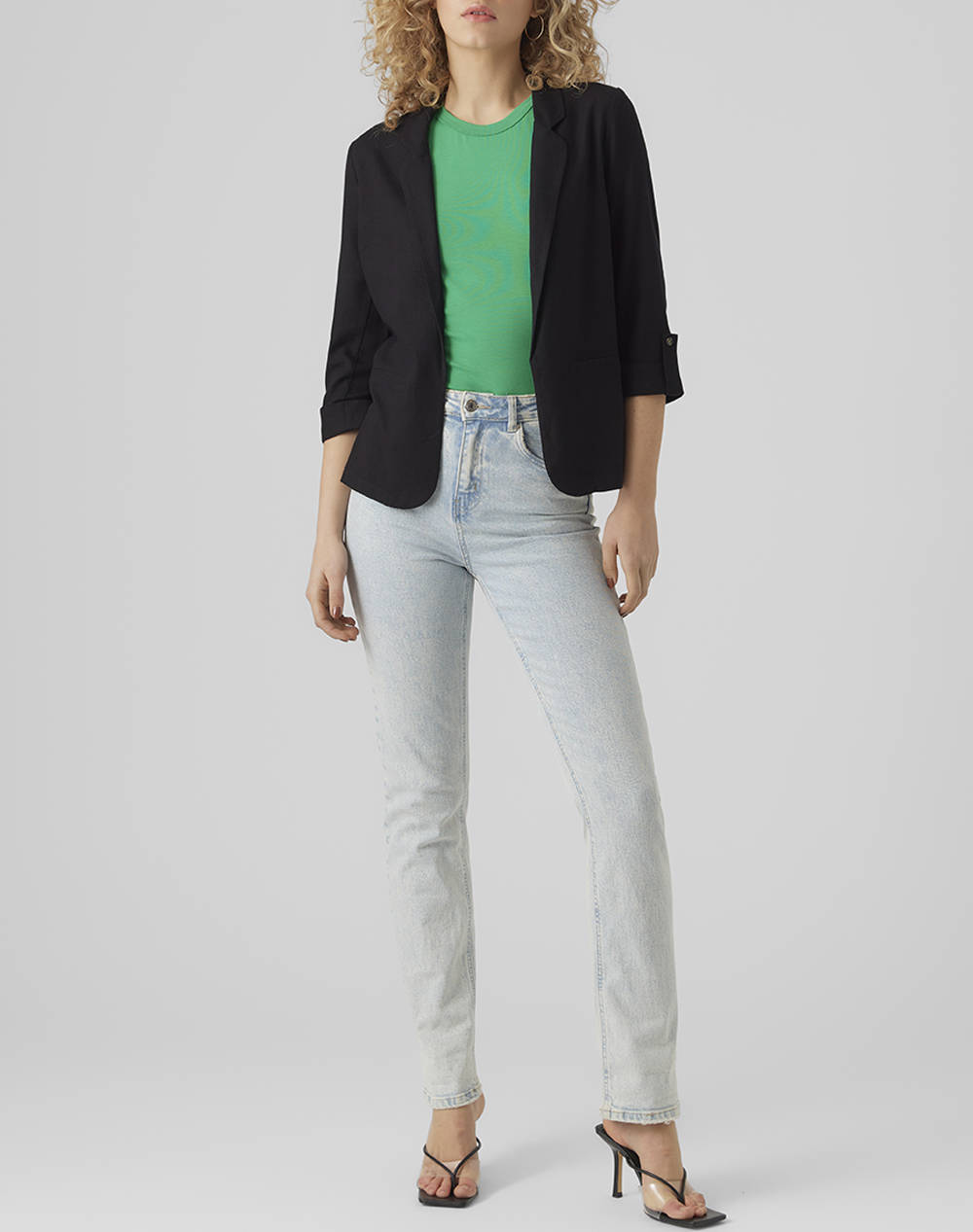 VERO MODA VMJESMILO 3/4 LOOSE BLAZER WVN GA NOOS