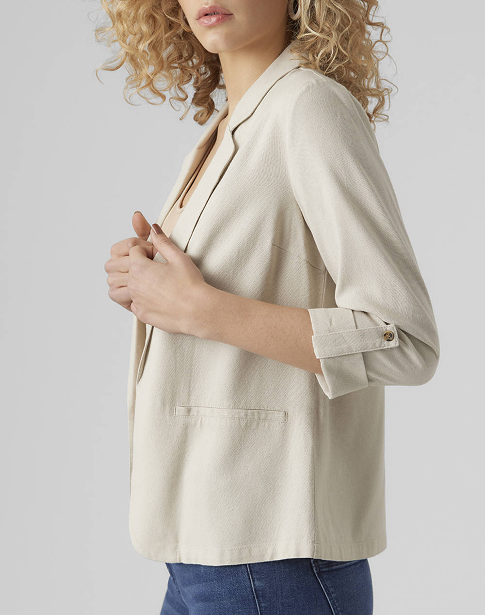 VERO MODA VMJESMILO 3/4 LOOSE BLAZER WVN GA NOOS
