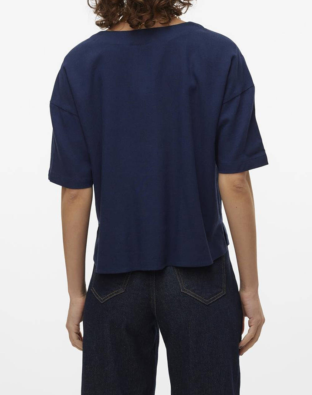 VERO MODA VMMYMILO 2/4 V-NECK SHIRT WVN GA