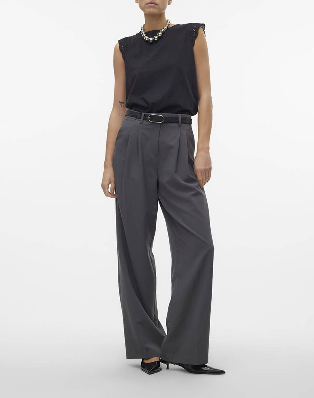 VERO MODA VMEMILY SL GATHERING TOP JRS NOOS