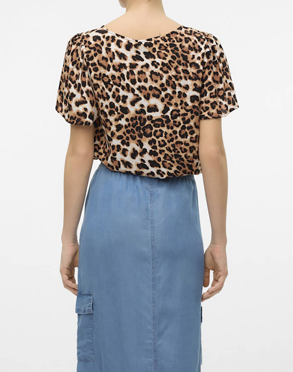 VERO MODA VMEASY JOY V-NECK SS BLOUSE WVN GA