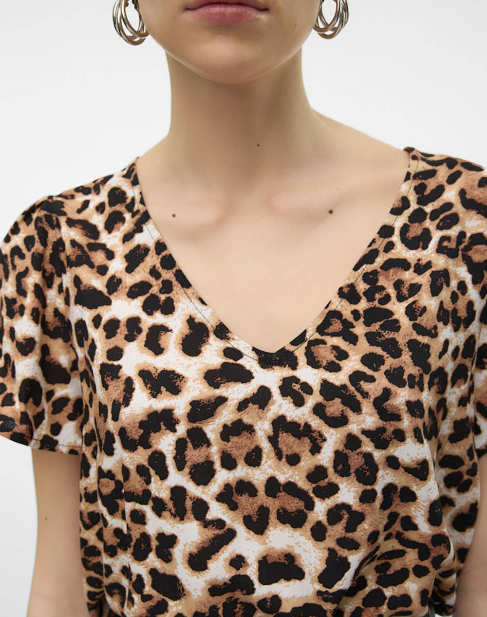 VERO MODA VMEASY JOY V-NECK SS BLOUSE WVN GA