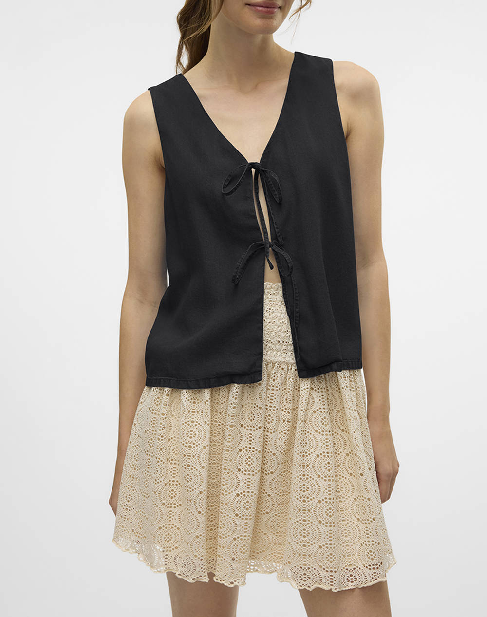 VERO MODA VMFLEUR SL STRING 2WAY TENCEL TOP GA