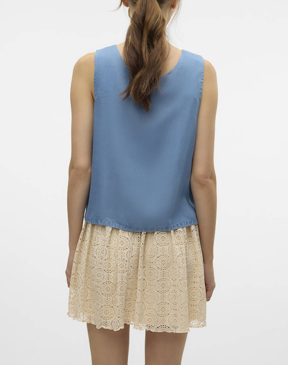 VERO MODA VMFLEUR SL STRING 2WAY TENCEL TOP GA