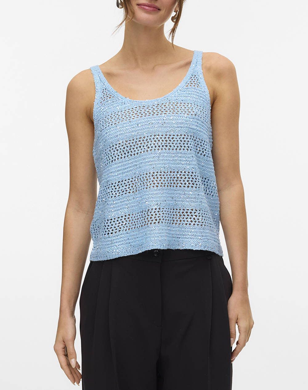 VERO MODA VMLEILANI STRIPE SL U-NECK TOP