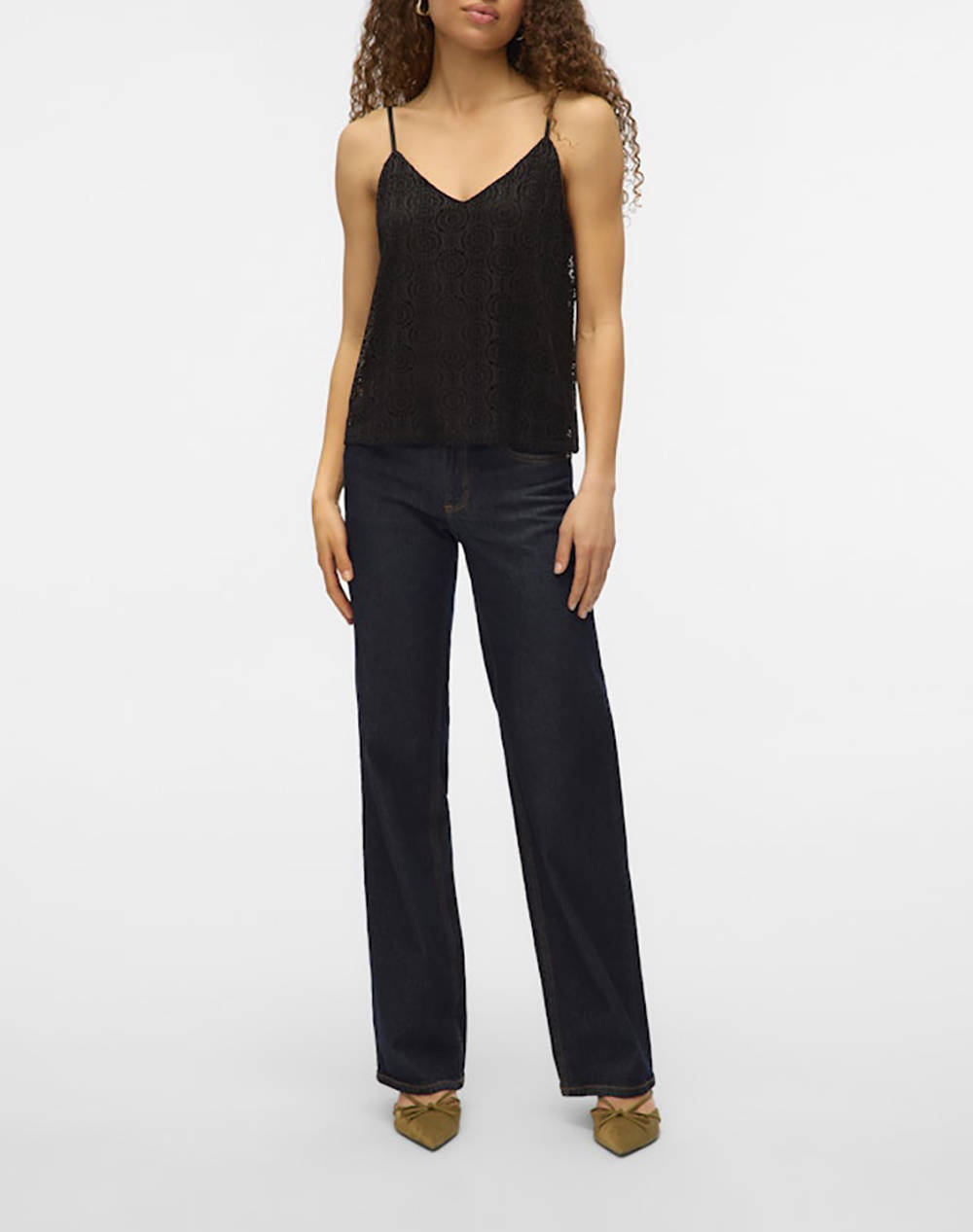 VERO MODA VMMAYA V-NECK SINGLET TOP JRS
