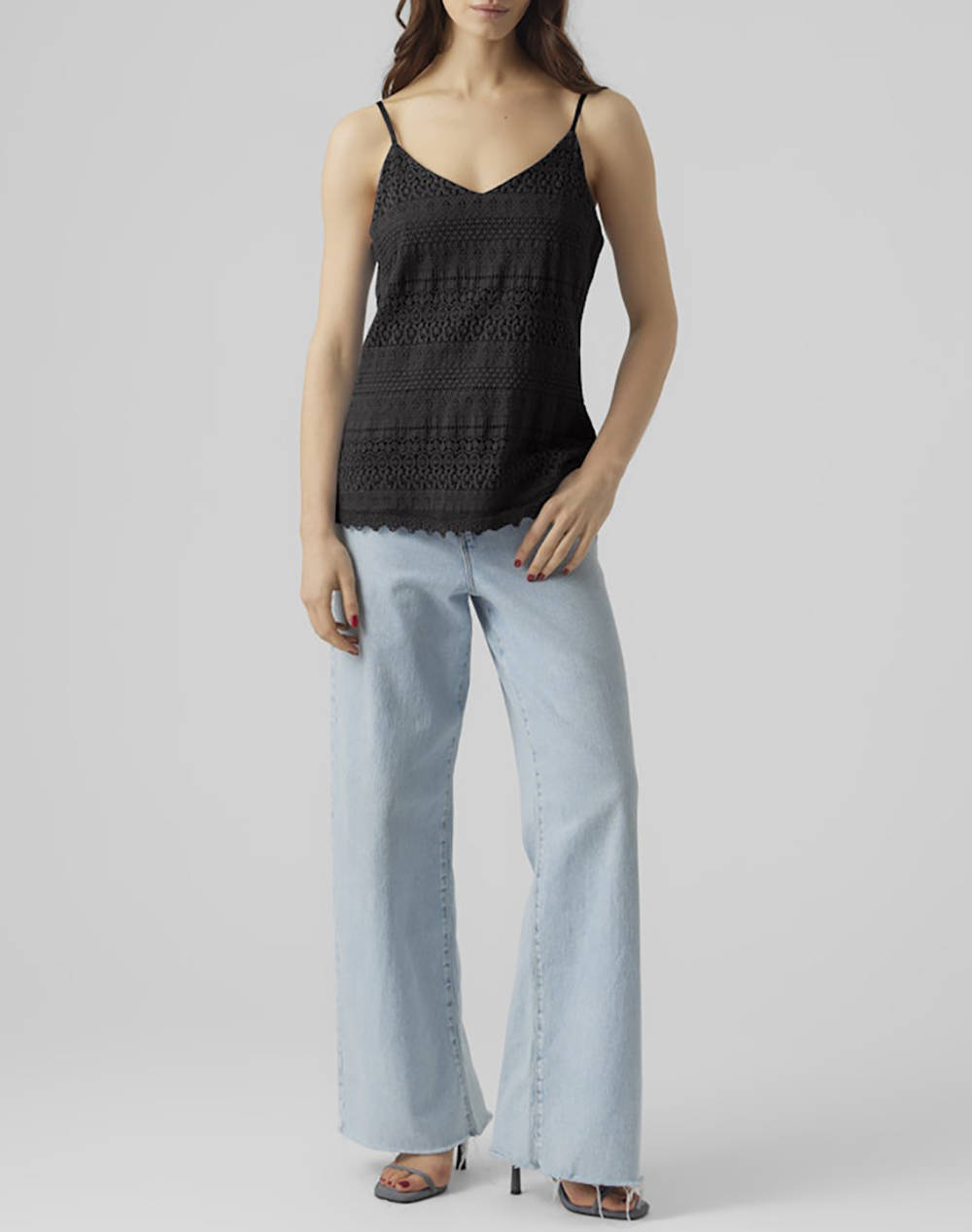 VERO MODA VMHONEY LACE SINGLET WVN GA