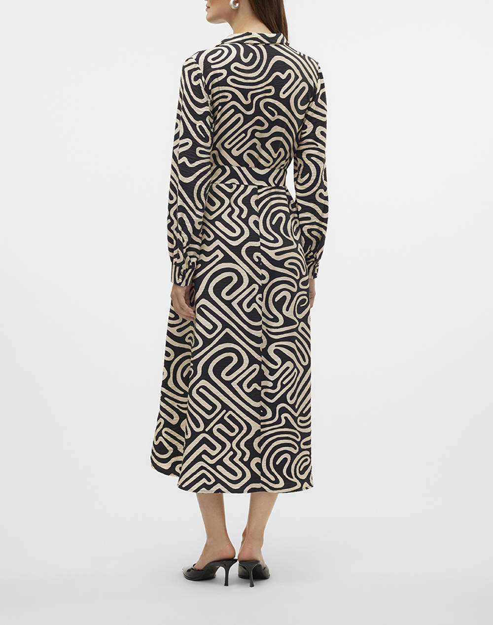 VERO MODA VMVIGDIS L/S 7/8 DRESS WVN BTQ GA