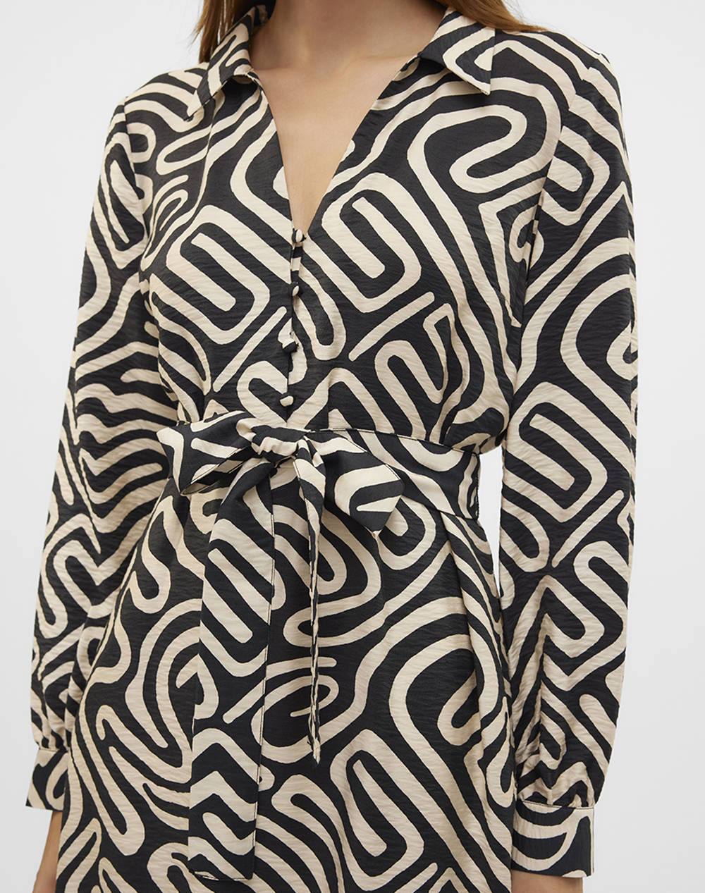 VERO MODA VMVIGDIS L/S 7/8 DRESS WVN BTQ GA