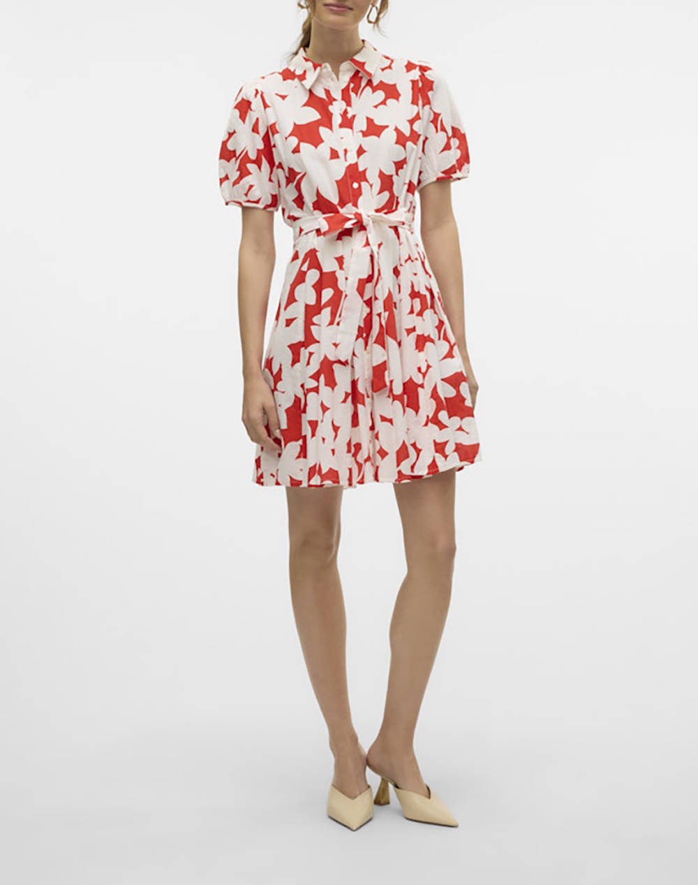 VERO MODA VMDICTHE 2/4 SHORT VOLUME DRESS WVN GA