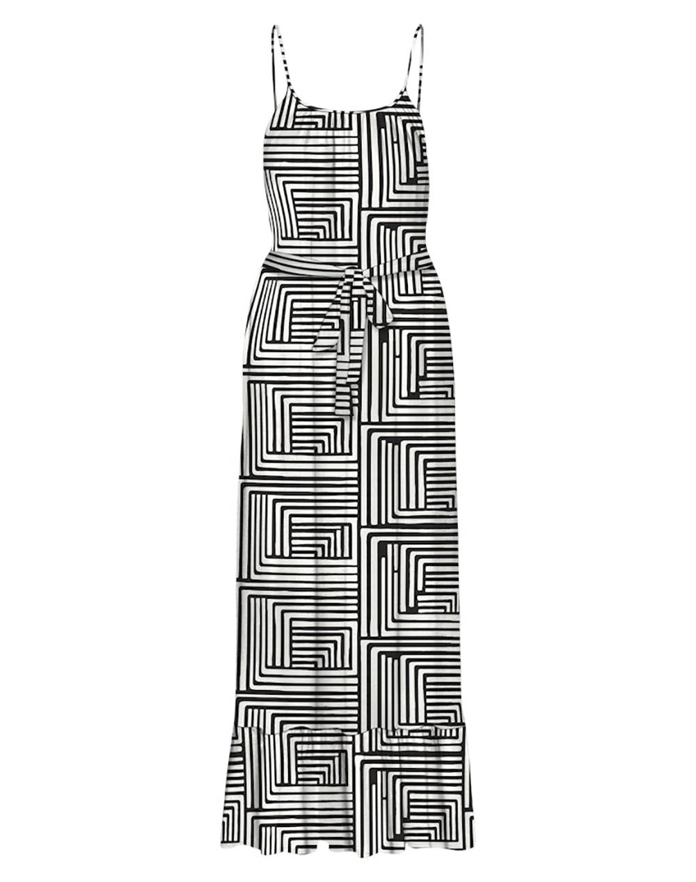 VERO MODA VMEASY JOY 7/8 STRAP DRESS WVN GA