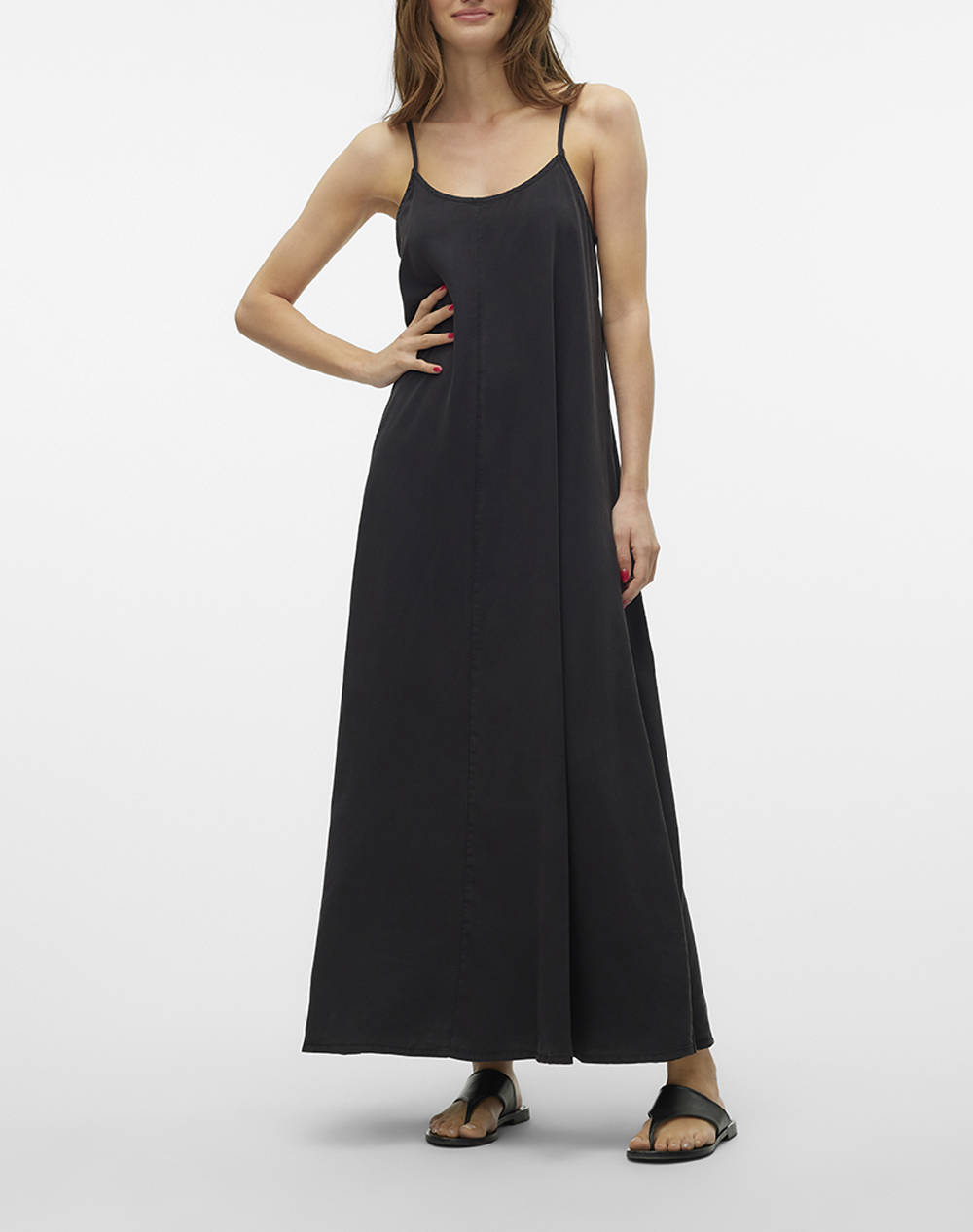 VERO MODA VMHARPER SL STRAP MAXI TENCEL DRESS GA