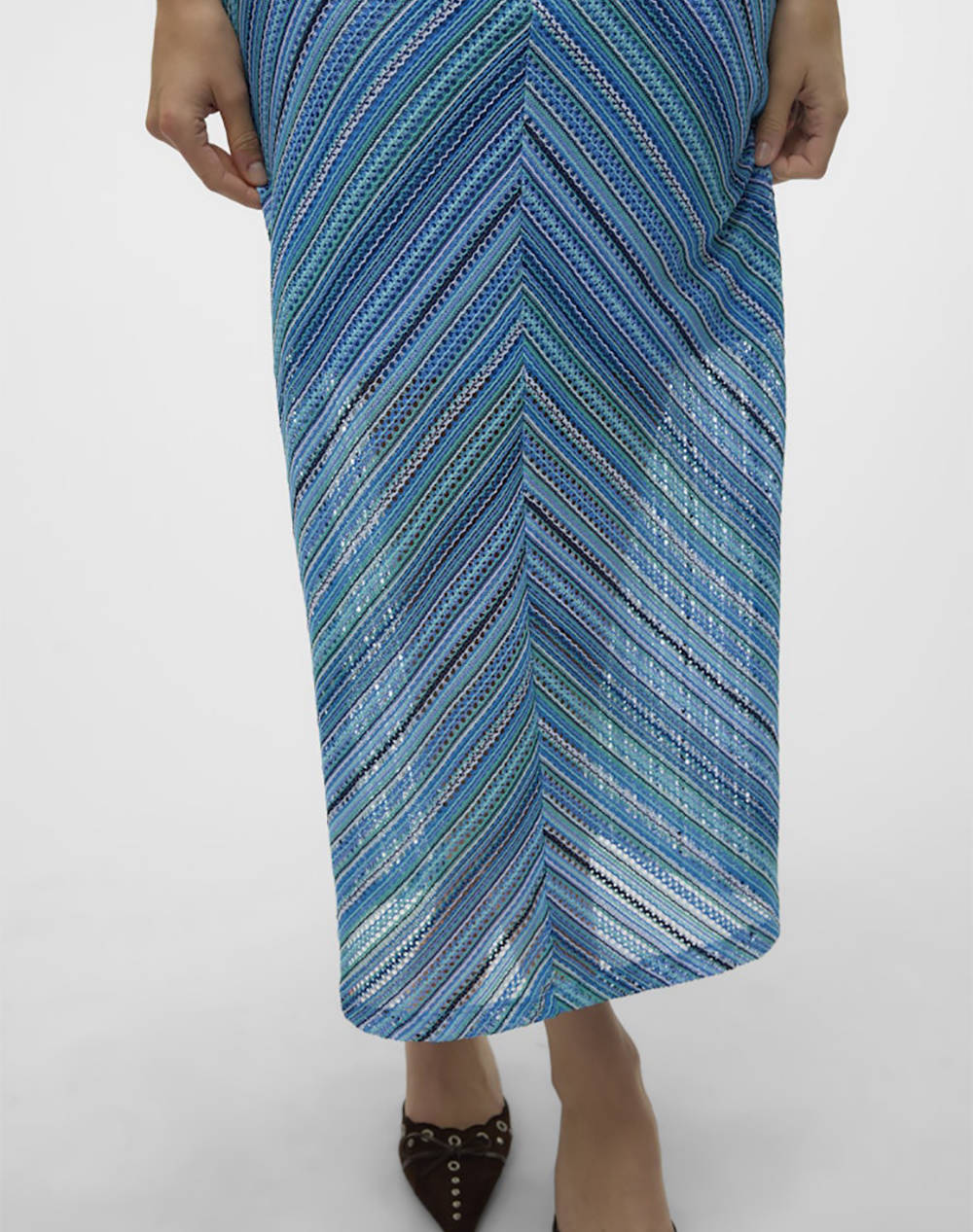 VERO MODA VMDEMI STRIPE 78 SINGLET DRESS JRS GA VO