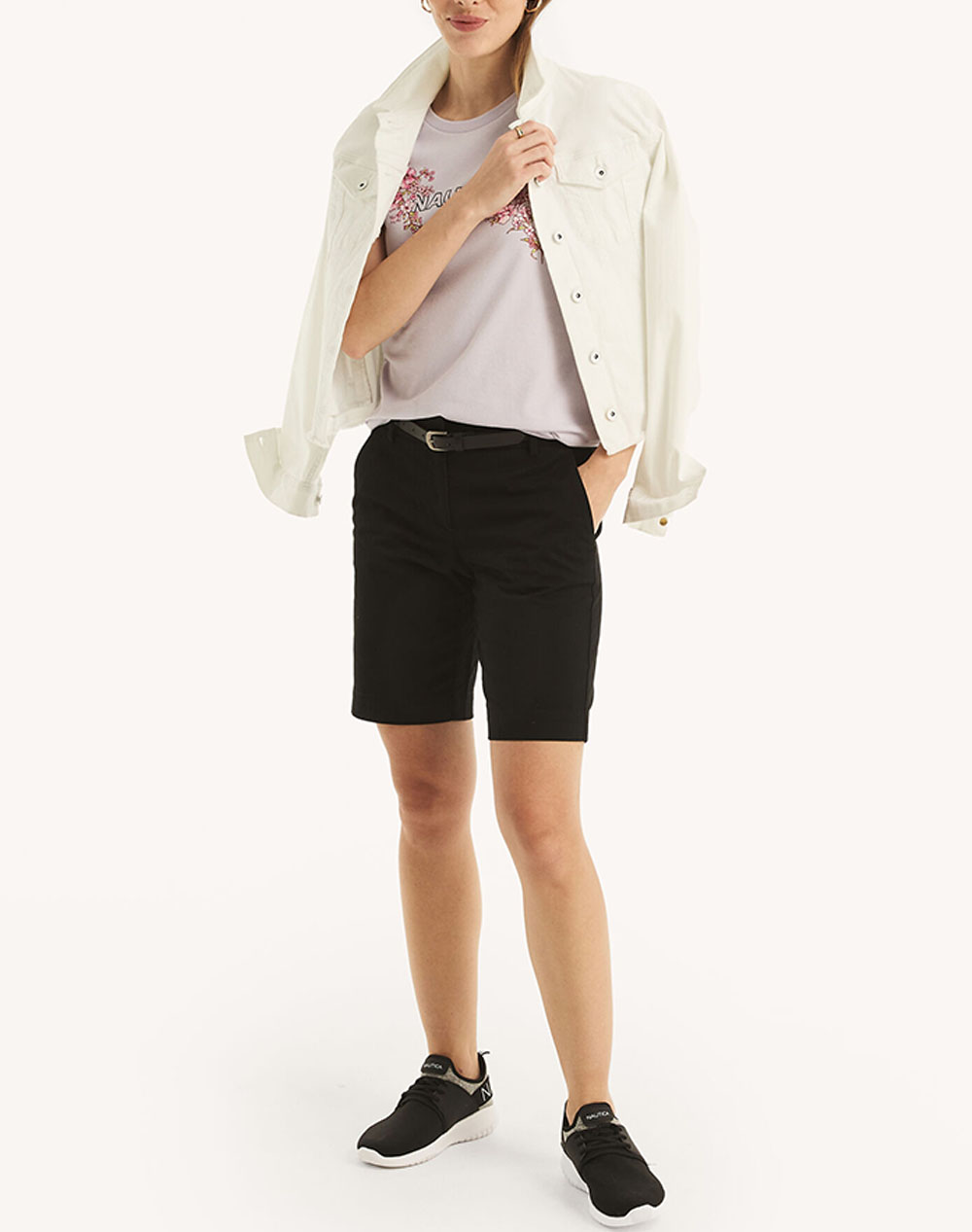 NAUTICA BERMUDE/PANTALONI SCURTI 10 ANCHOR STRETCH TWILL SOLID SHORT