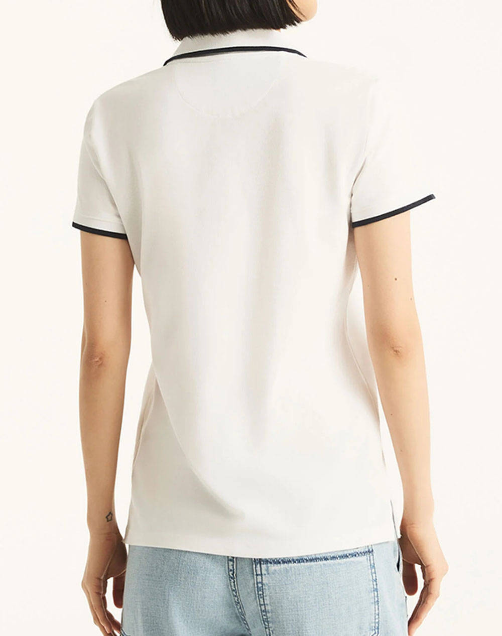 NAUTICA BLUZA POLO KM S/S TIPPED SPLIT NECK OCEAN POLO