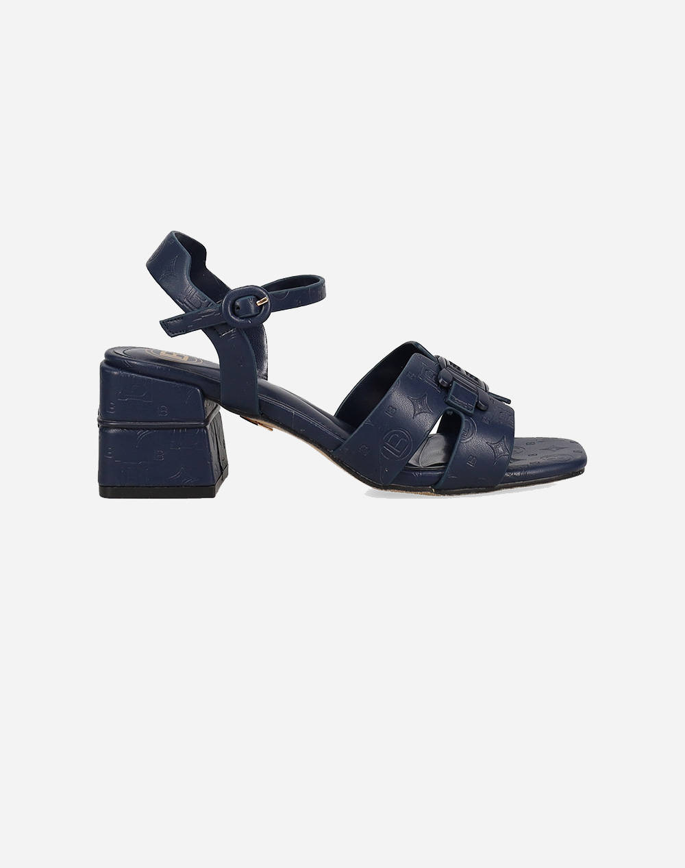 LAURA BIAGIOTTI 9041 SANDALE MAT CU DOUA BARETE SI CUREA DARK-BLUE