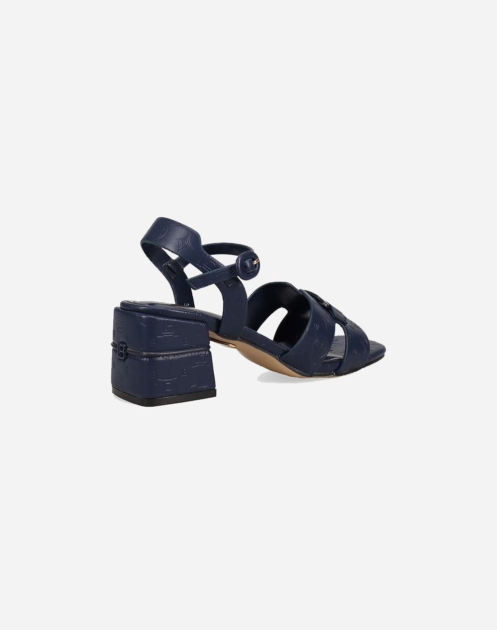 LAURA BIAGIOTTI 9041 SANDALE MAT CU DOUA BARETE SI CUREA DARK-BLUE