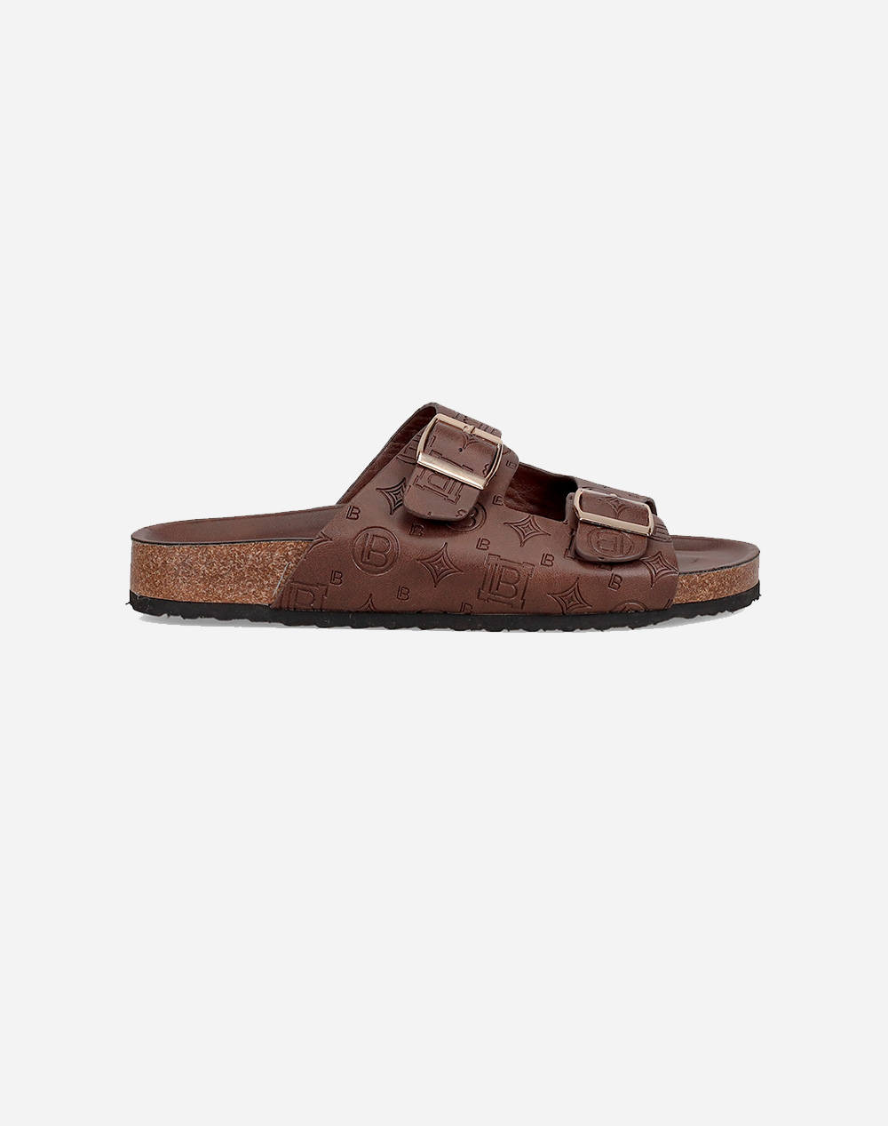 LAURA BIAGIOTTI 9066 SANDALE LOGO. CU DOUA BARETE BROWN