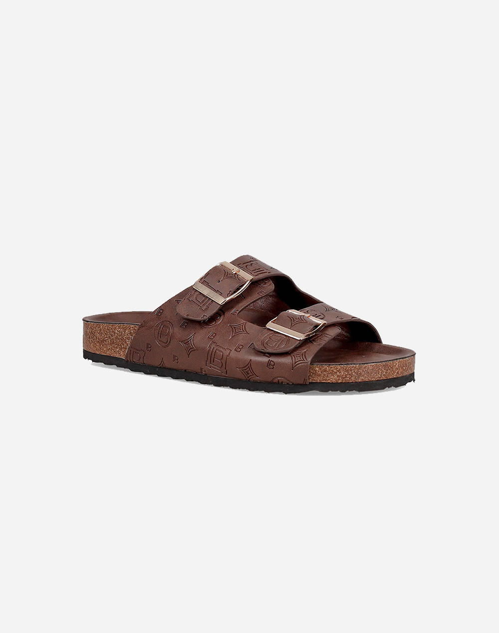 LAURA BIAGIOTTI 9066 SANDALE LOGO. CU DOUA BARETE BROWN