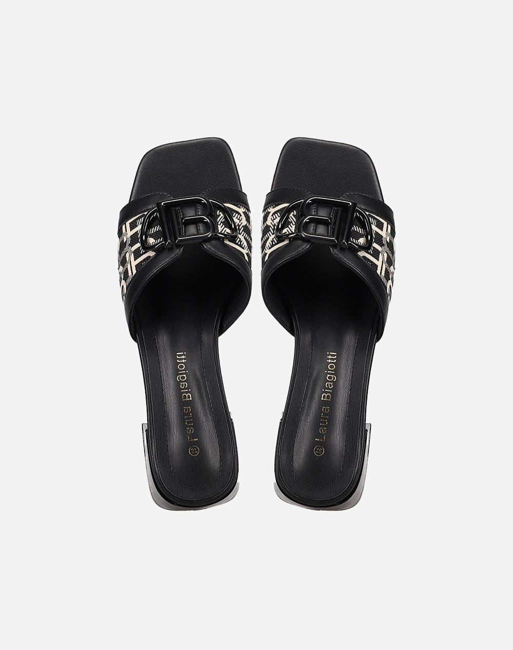LAURA BIAGIOTTI 9034 SANDALE DESIGN CU CATARAMA BLACK