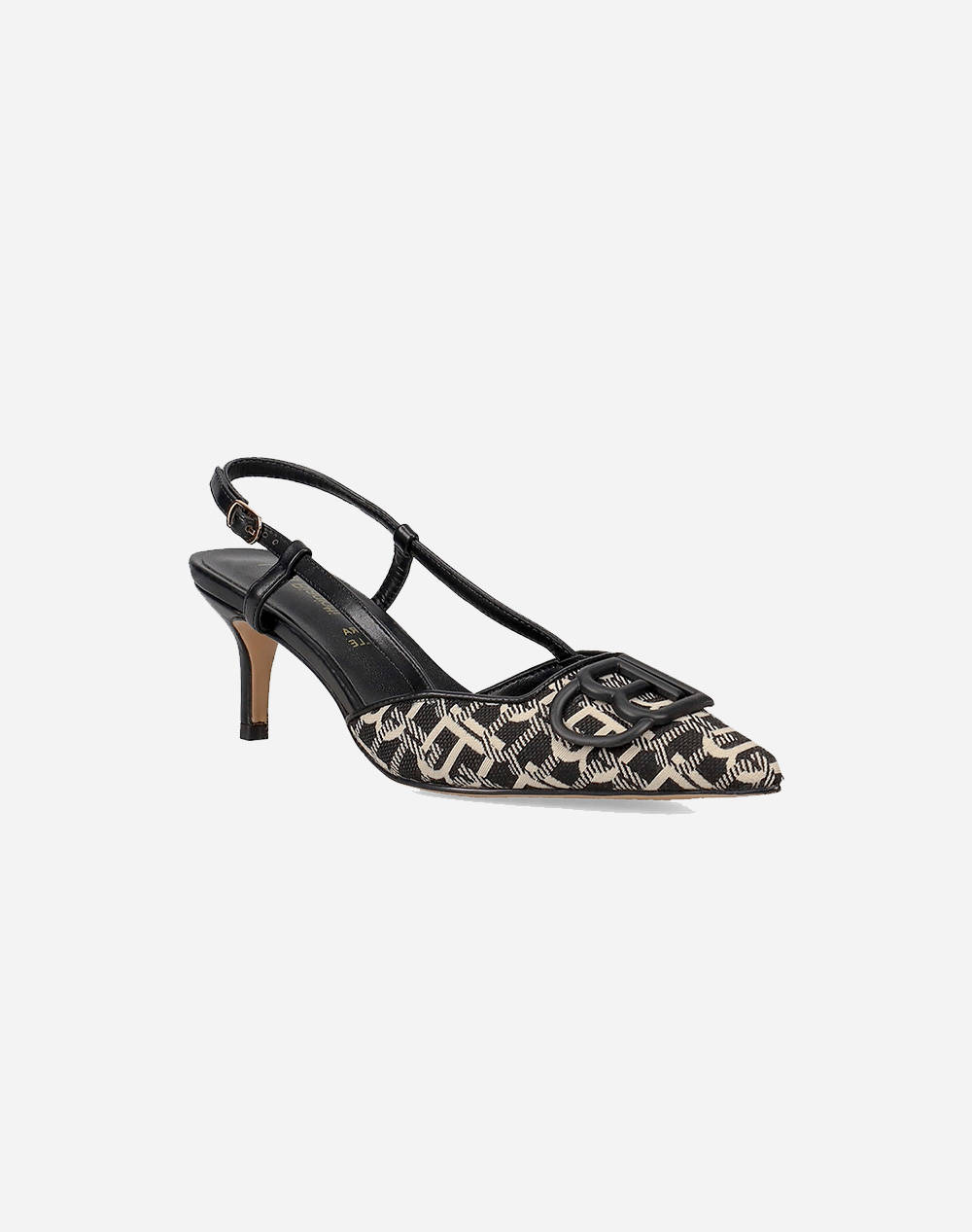 LAURA BIAGIOTTI 8969 INCALTAMINTE LOGO.MAT CU CATARAMA & CUREA BLACK